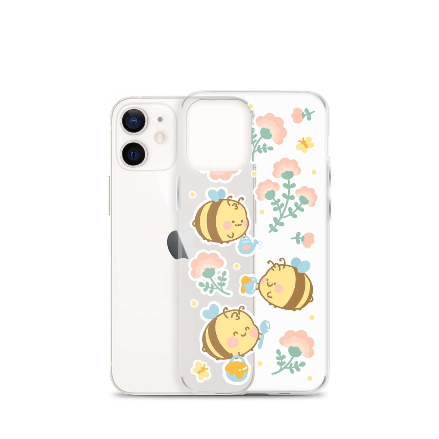 Kawaii Bees Clear Case for iPhone®