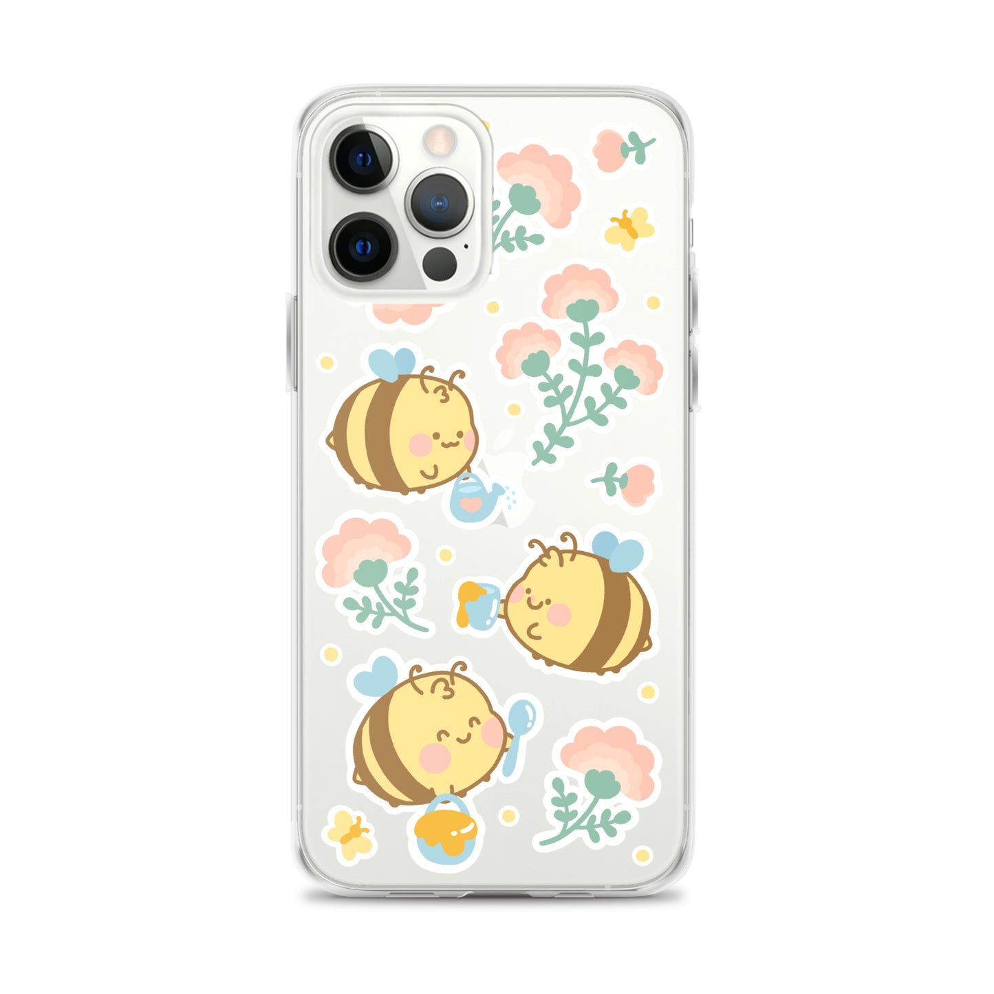 Kawaii Bees Clear Case for iPhone®