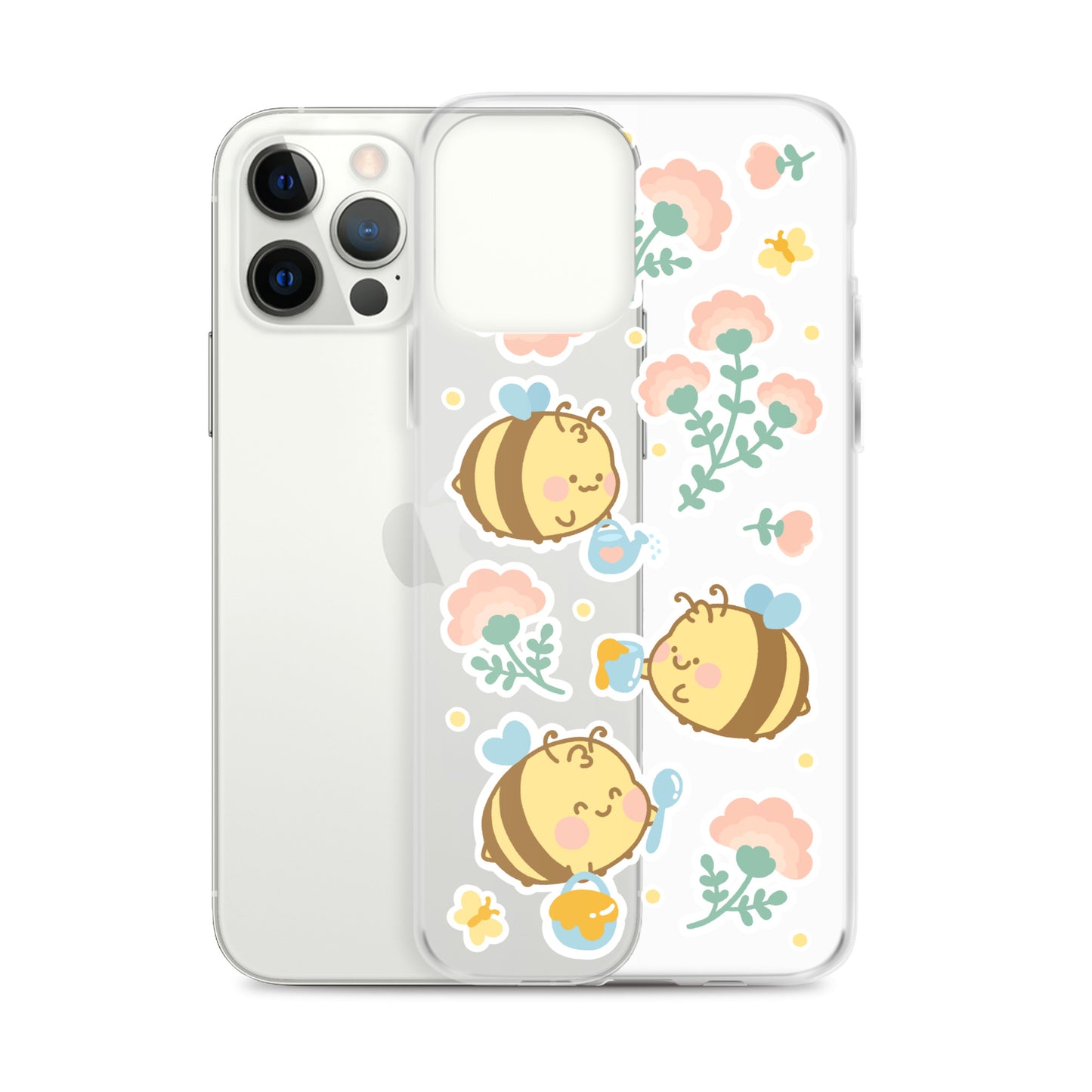 Kawaii Bees Clear Case for iPhone®