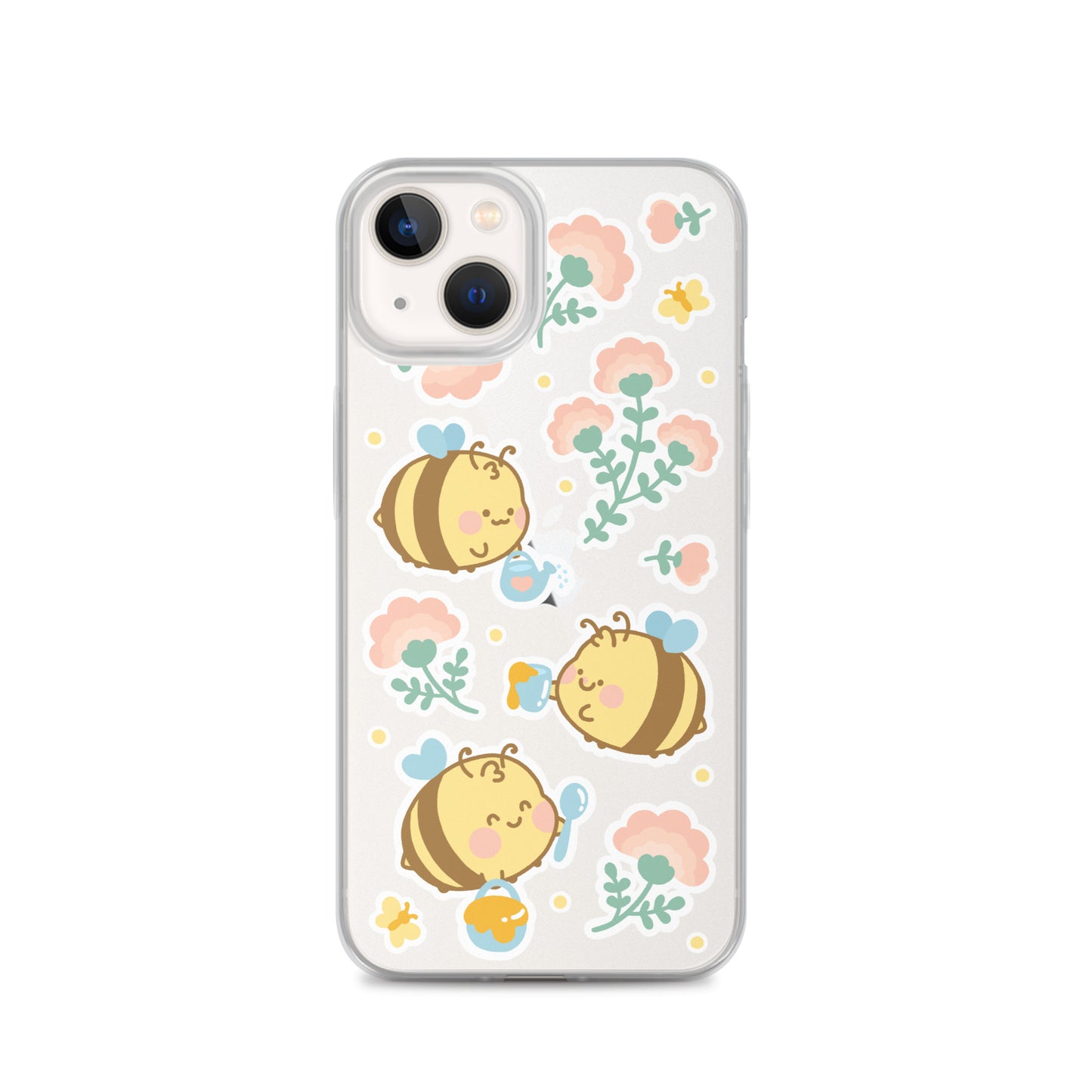 Kawaii Bees Clear Case for iPhone®