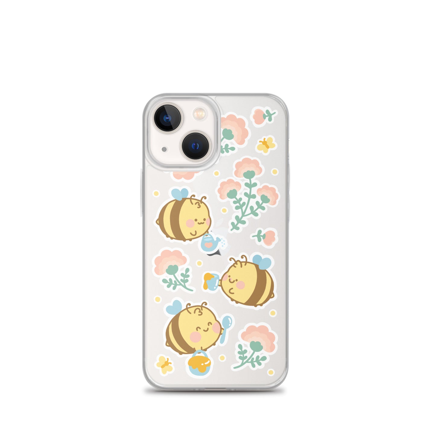 Kawaii Bees Clear Case for iPhone®