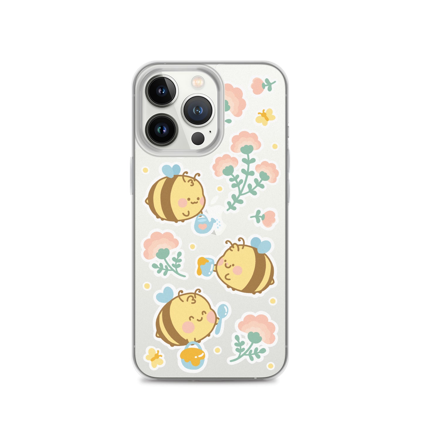 Kawaii Bees Clear Case for iPhone®