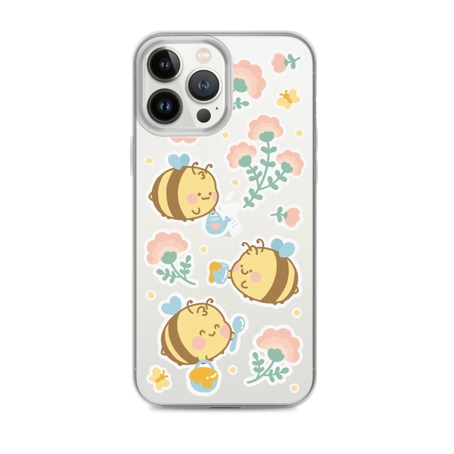 Kawaii Bees Clear Case for iPhone®