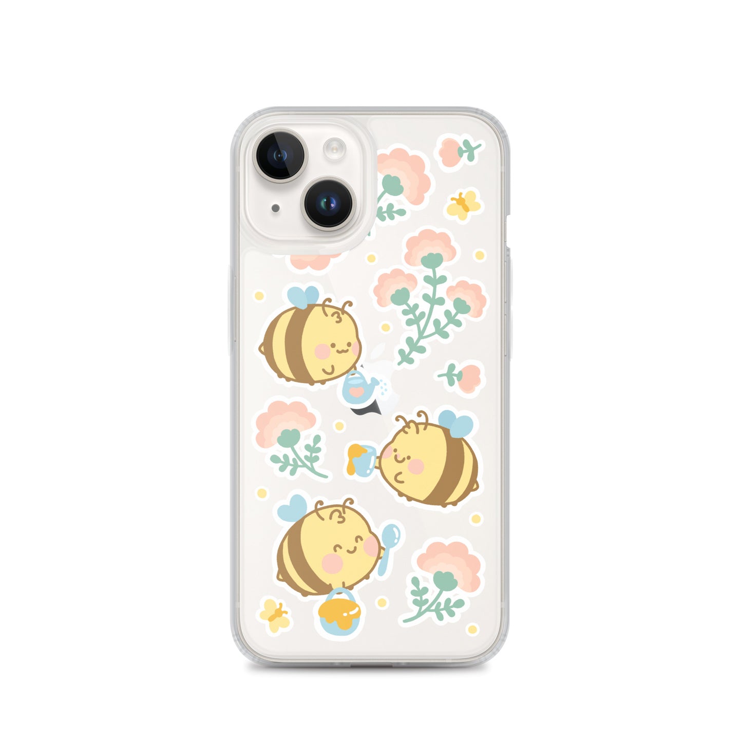 Kawaii Bees Clear Case for iPhone®