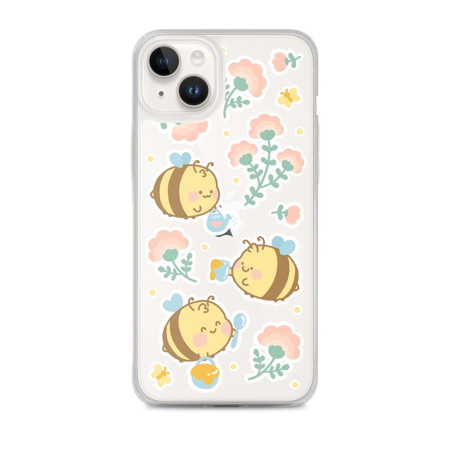 Kawaii Bees Clear Case for iPhone®