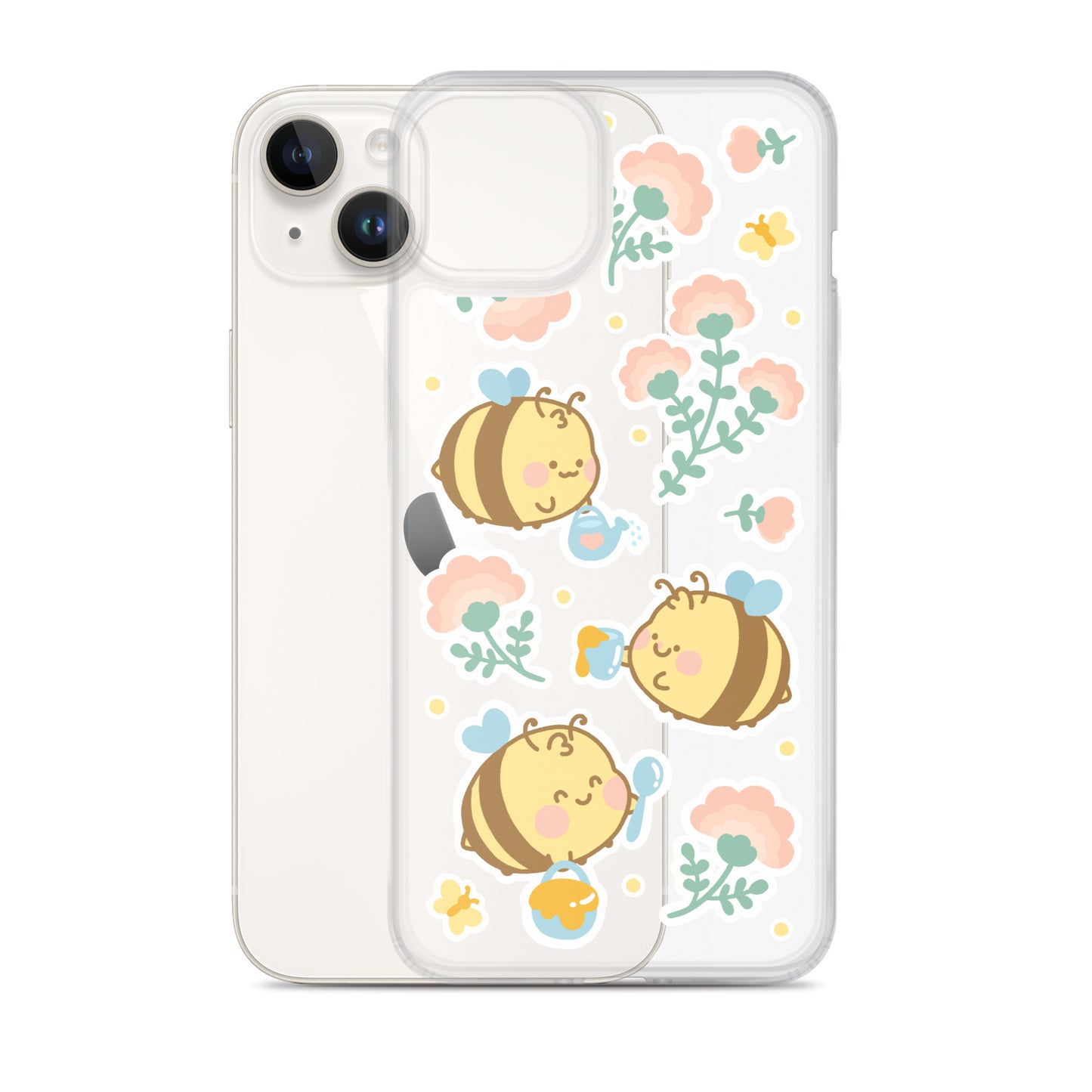 Kawaii Bees Clear Case for iPhone®