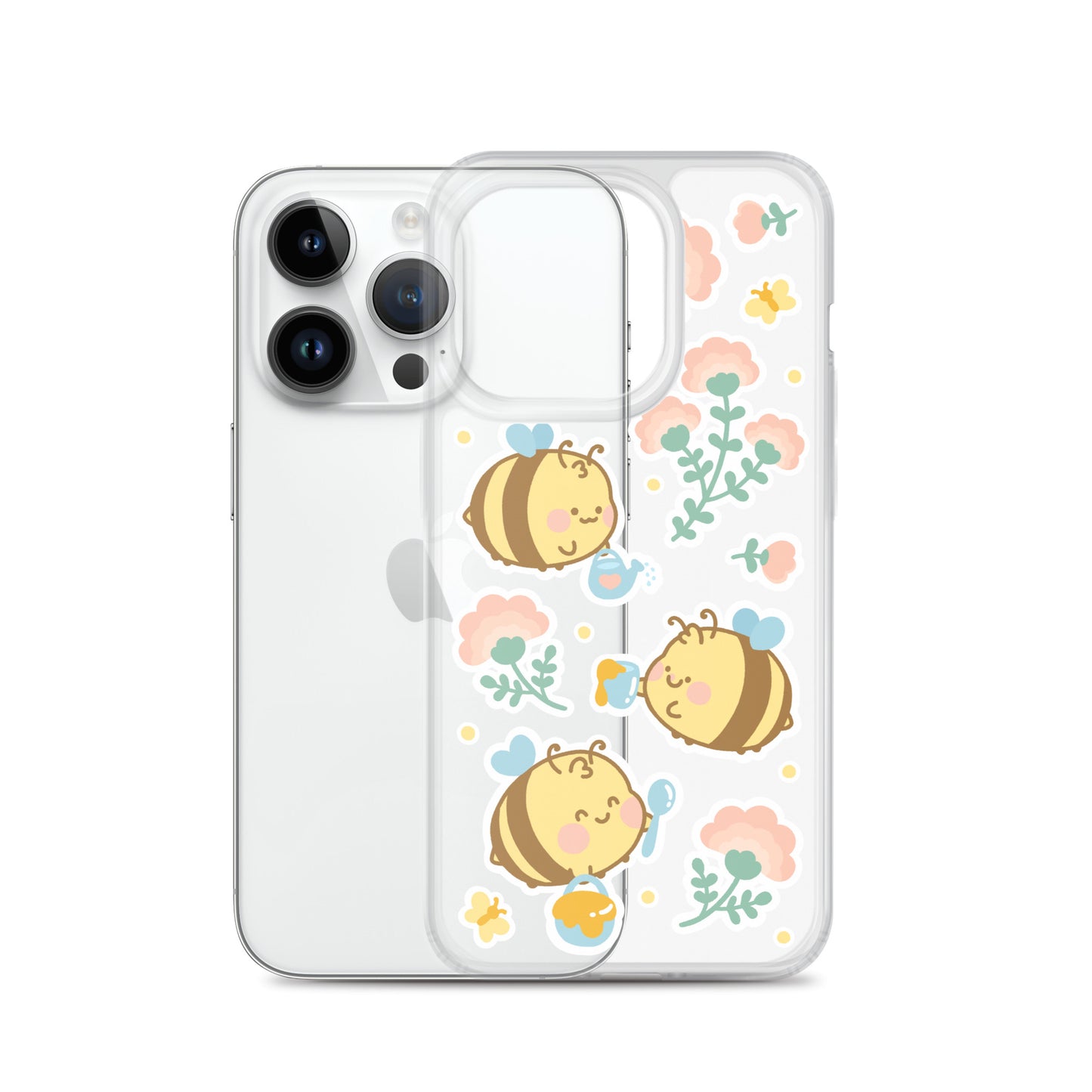 Kawaii Bees Clear Case for iPhone®